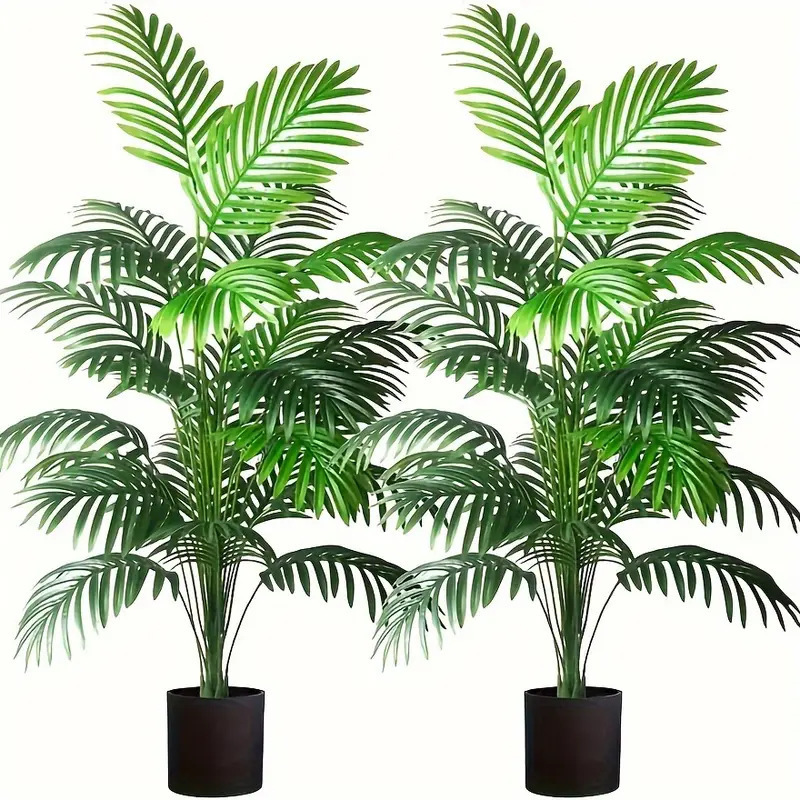 Monstera Adansonii - 24 Daun Palem Areca Tanaman Buatan