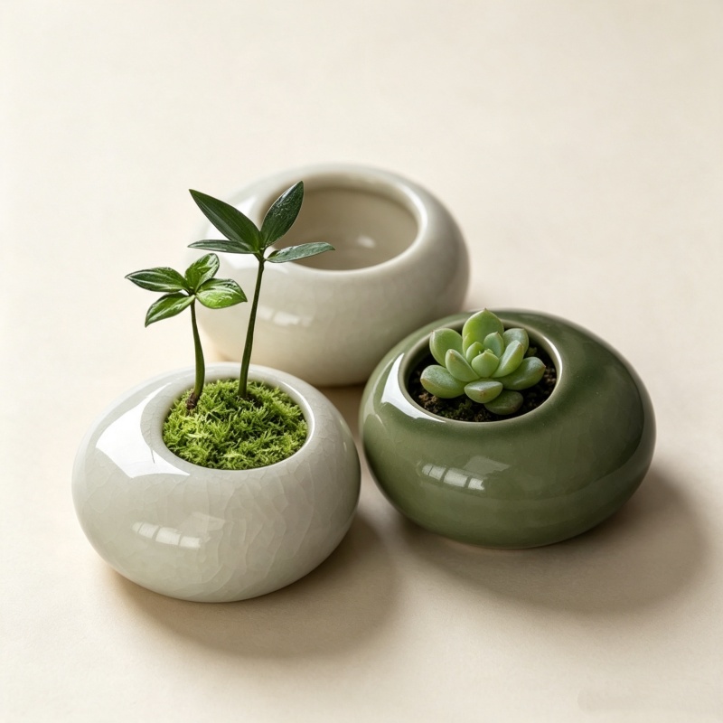 Pot Tanaman Mini Berlapis Es K - Echeveria Succulent ulasan dan harga