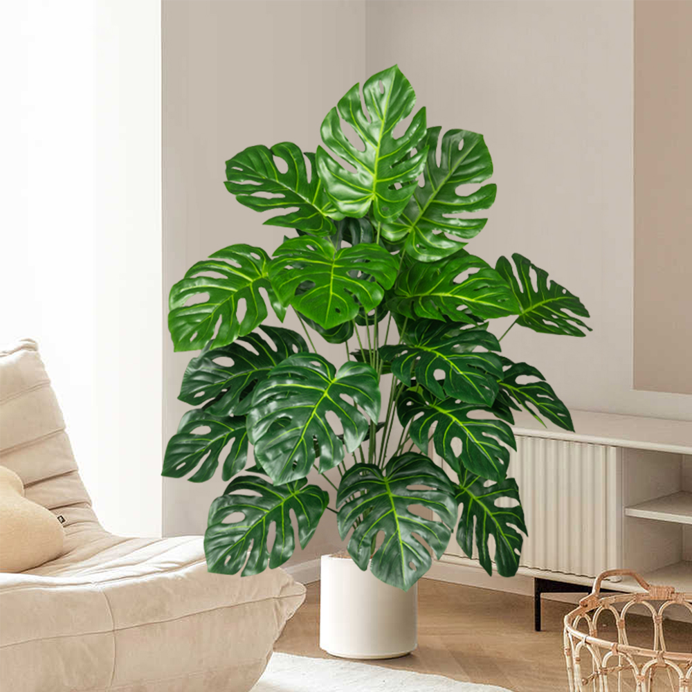 Tanaman palem buatan, pohon Mo - Monstera Adansonii ulasan dan harga