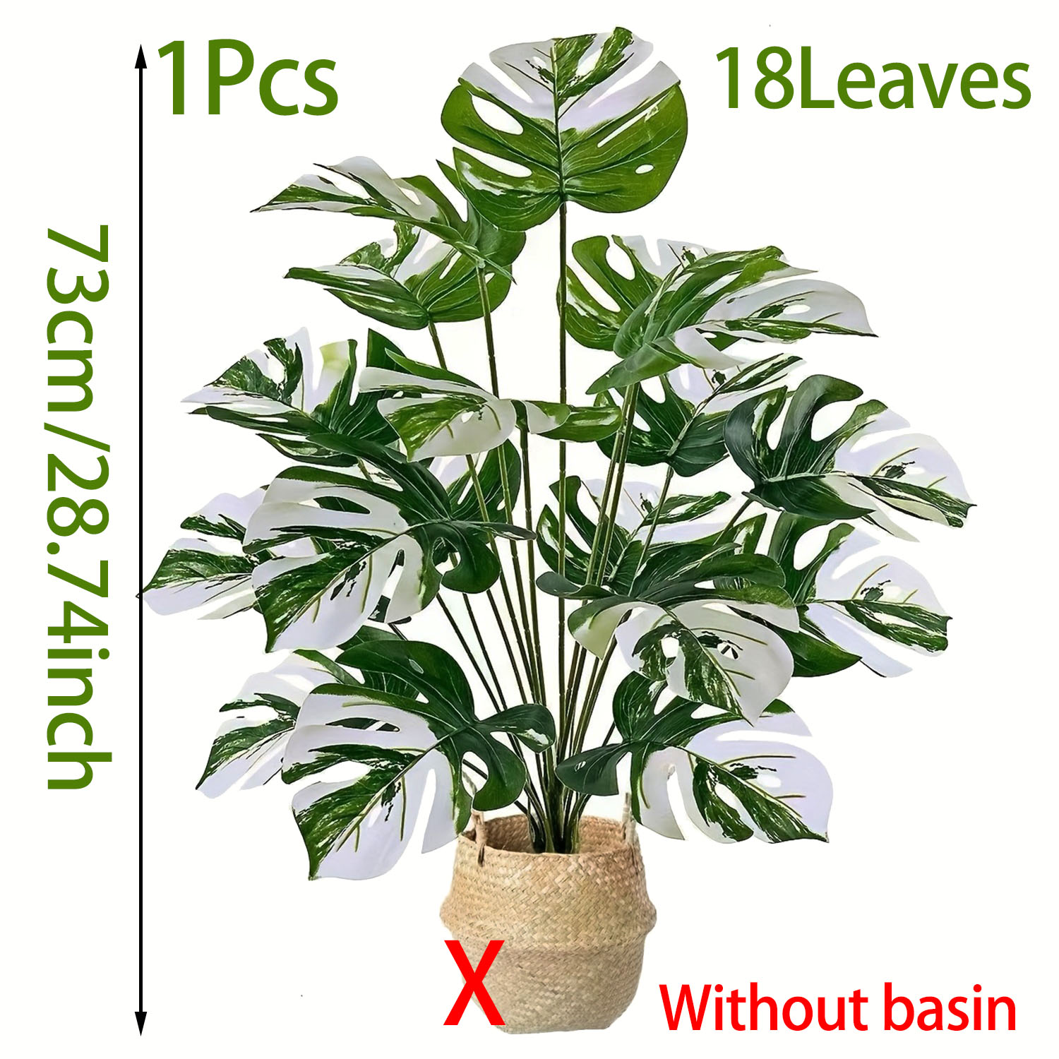 Tanaman Monstera Buatan Realis - Monstera Adansonii ulasan dan harga